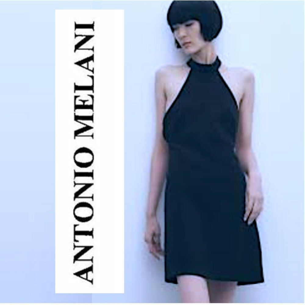 Antonio Melani Navy Pencil/ Sheath Dress (12)